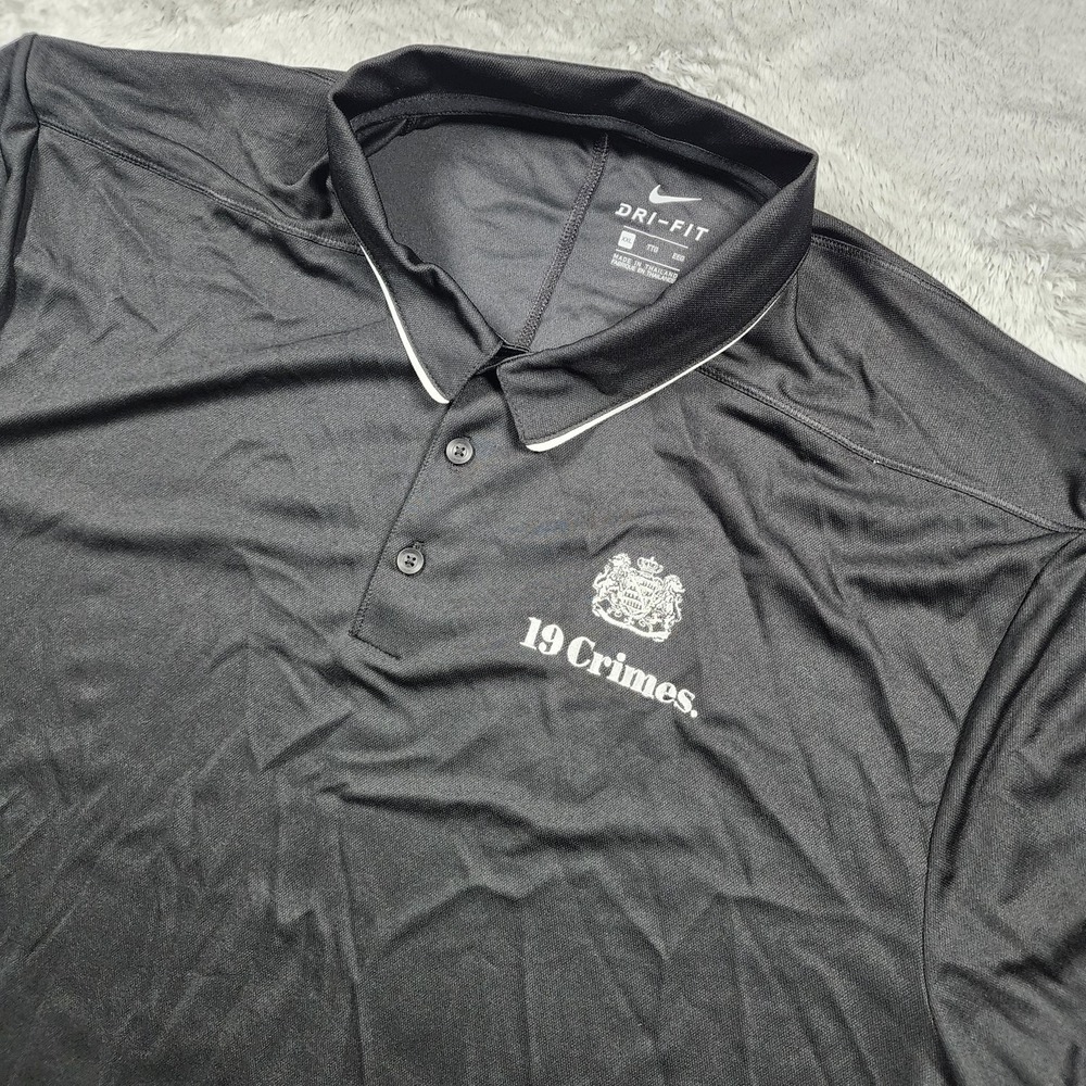 Nashville Predators Polo Shirt Mens‎ 2XL Black NHL Hockey Nike 19 Crimes Wine